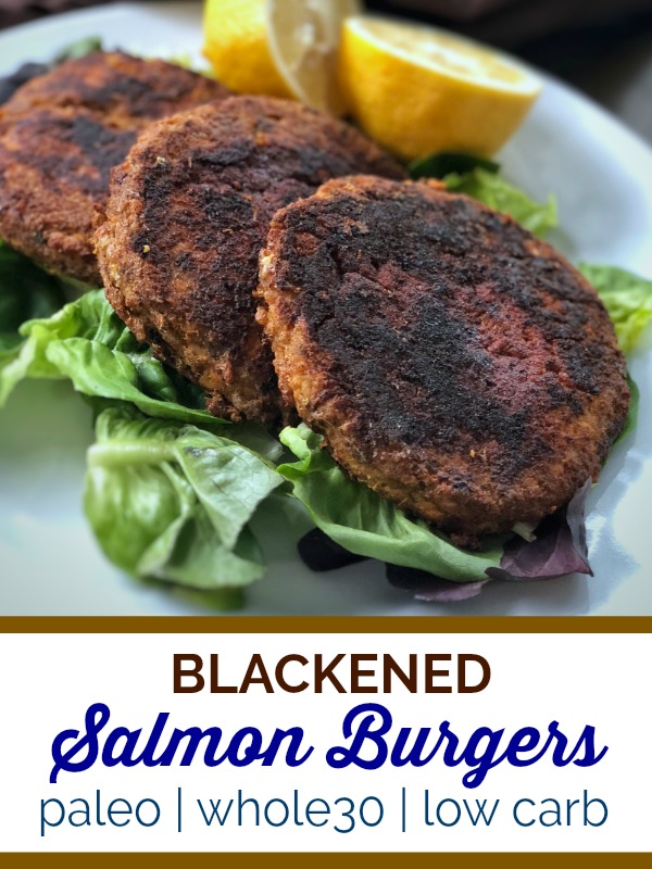Blackened Salmon Burgers